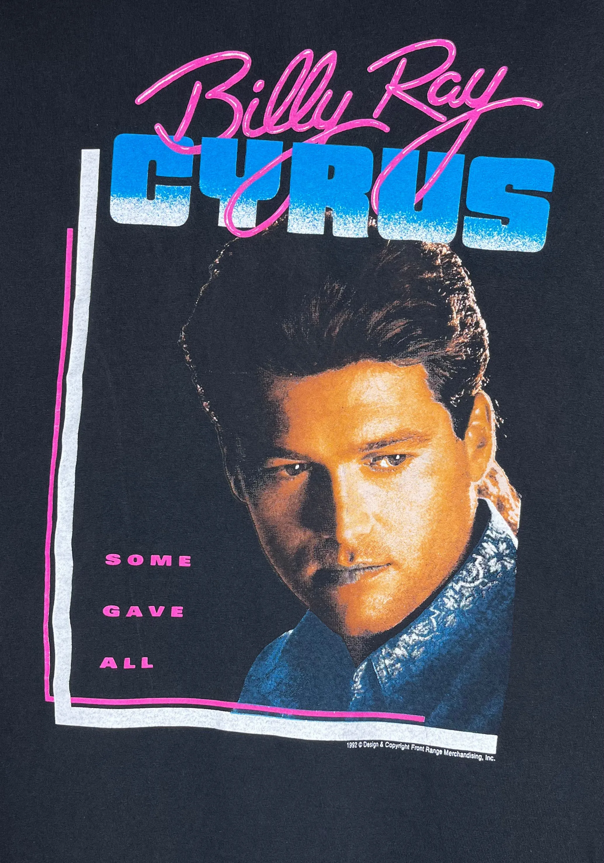 1992 Billy Ray Cyrus Achy Breaky Heart Tour T-Shirt: M