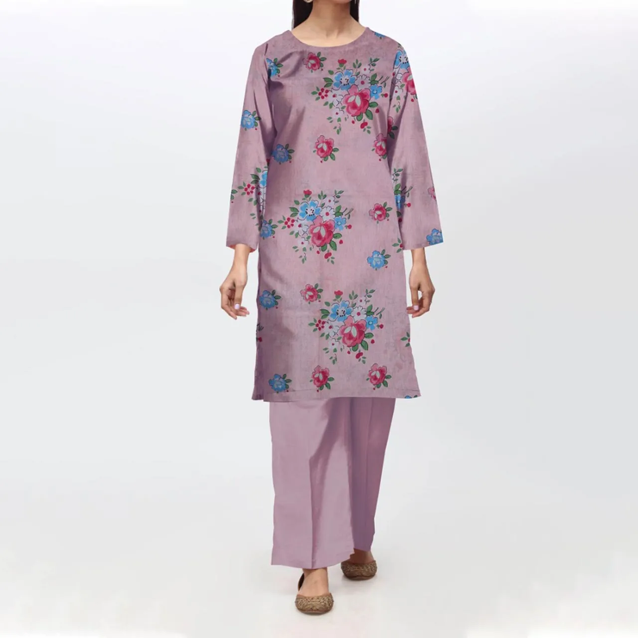 1PC- Unstitched Digital Printed Lawn Shirt PS4659