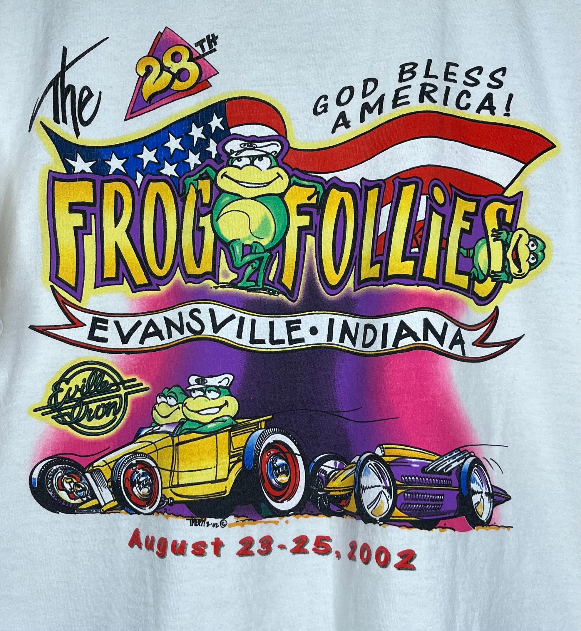 2002 Frog Follies Evansville T-Shirt: L