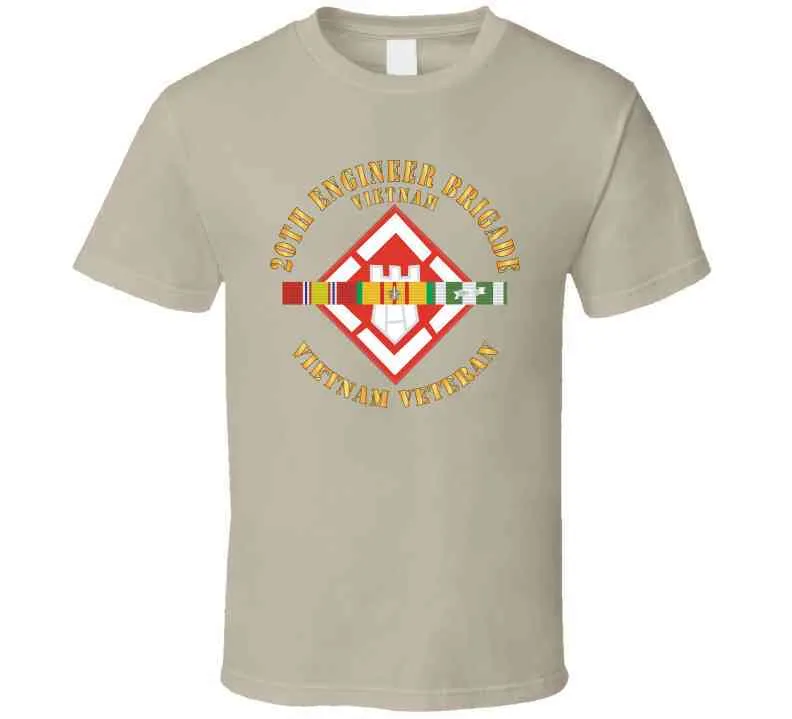 20th Engineer Brigade With Vietnam Svc Ribbons X 300 T Shirt