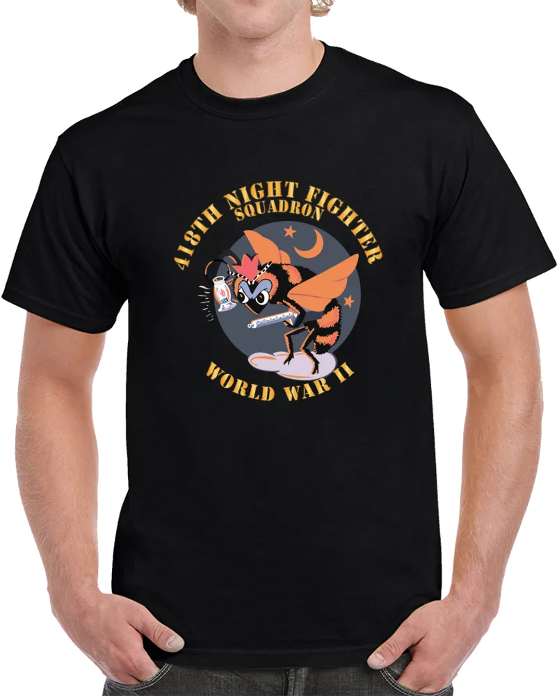 Aac - 418th Night Fighter Squadron - Wwii X 300 T Shirt