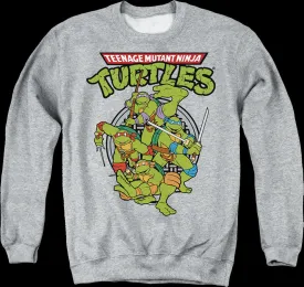 Action Poses Teenage Mutant Ninja Turtles Sweatshirt