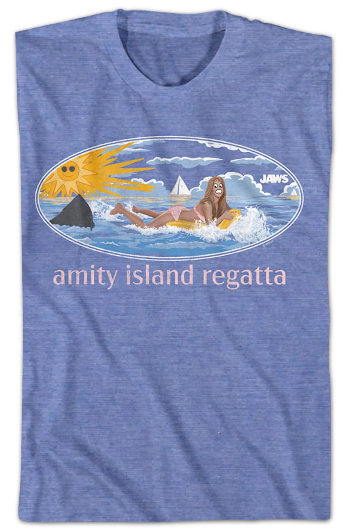 Amity Island Regatta Public Service Message Jaws T-Shirt