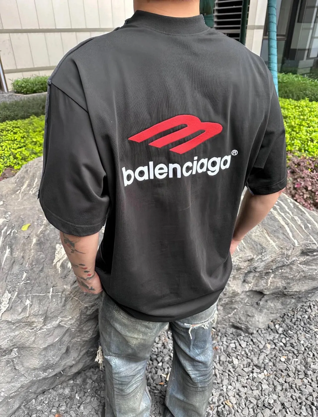 Balenciaga Bold Logo Black T-Shirt