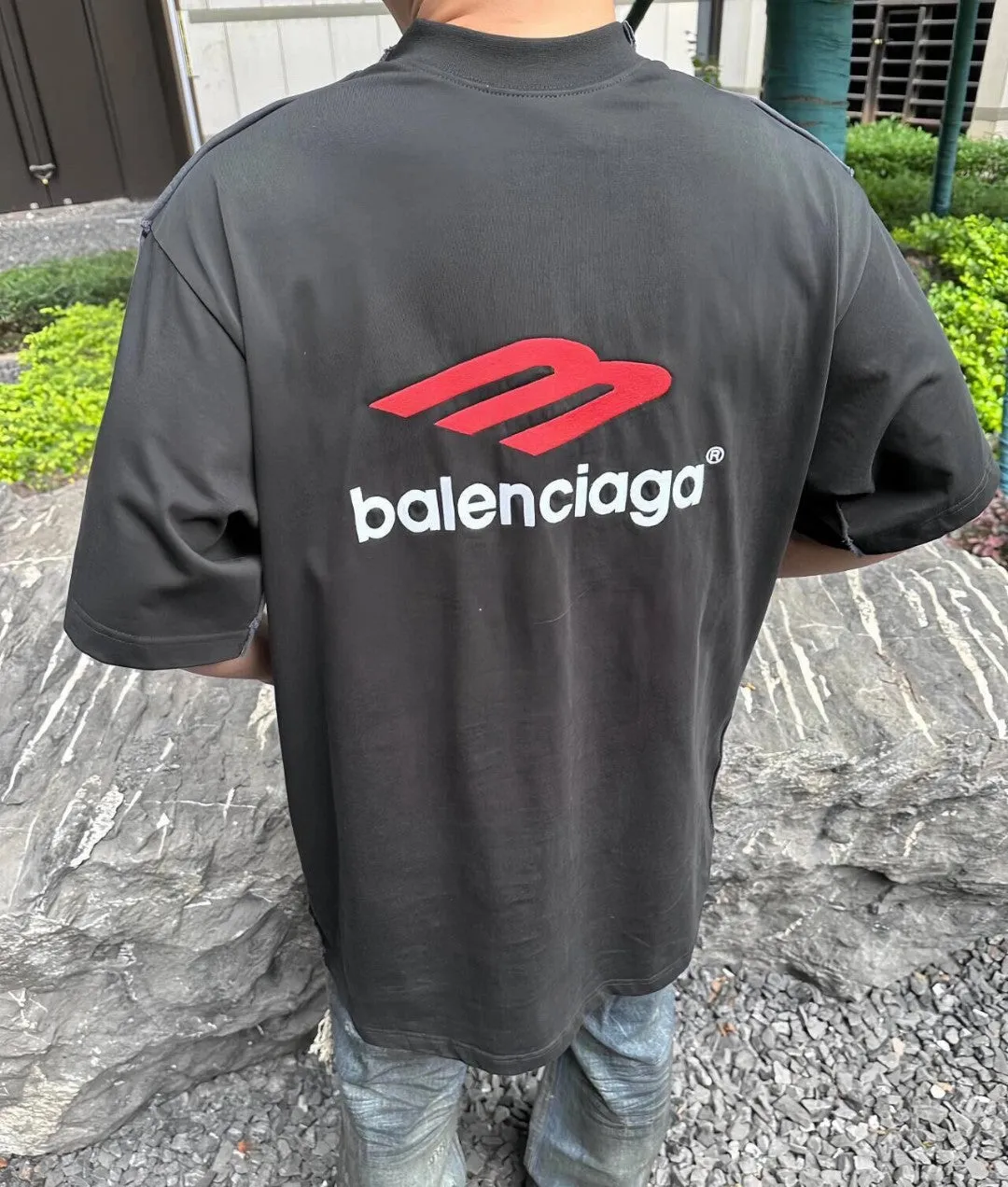 Balenciaga Bold Logo Black T-Shirt