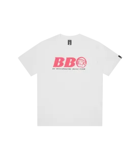 BB ASTRO T-SHIRT - WHITE/PINK LOGO