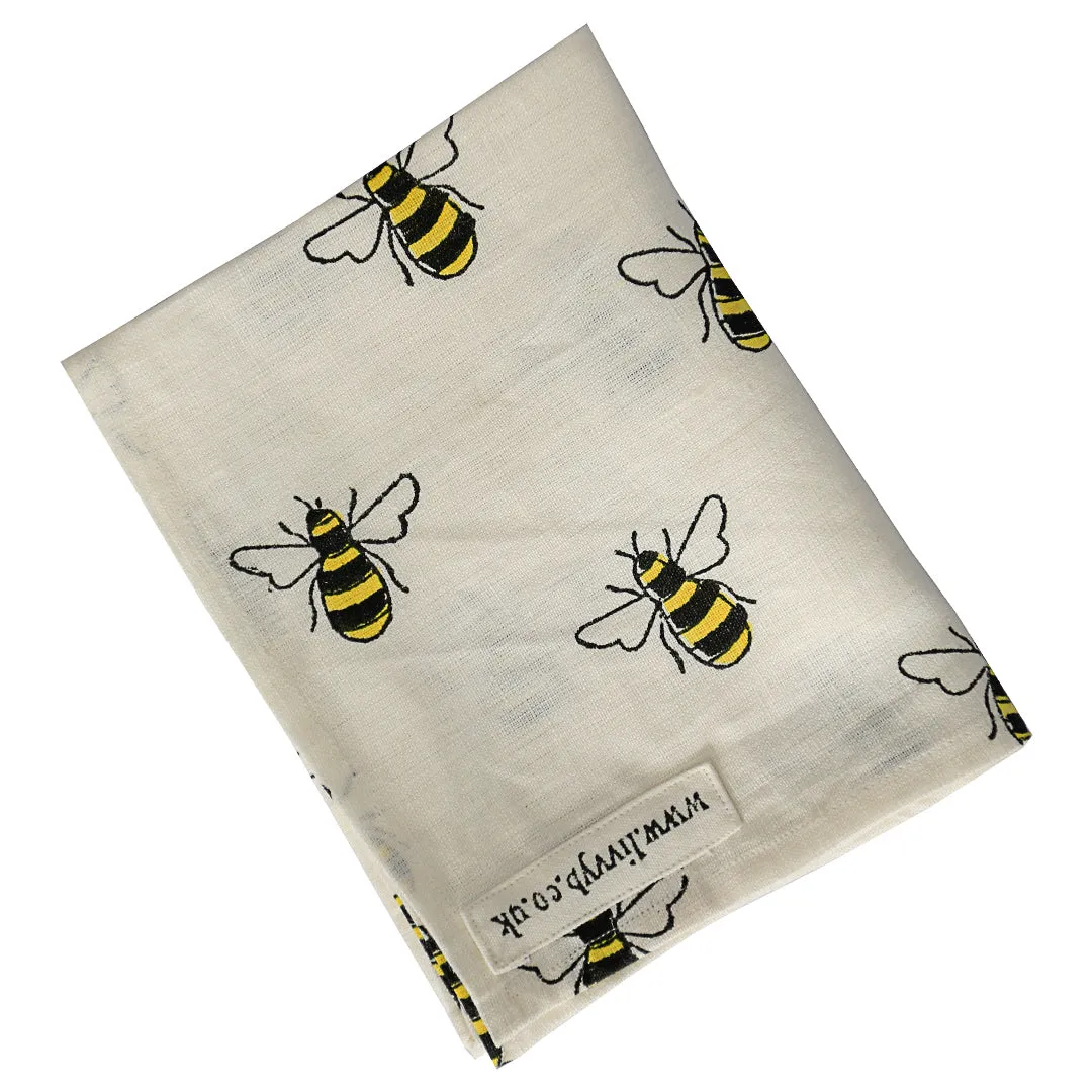 Bees Linen Tea Towel