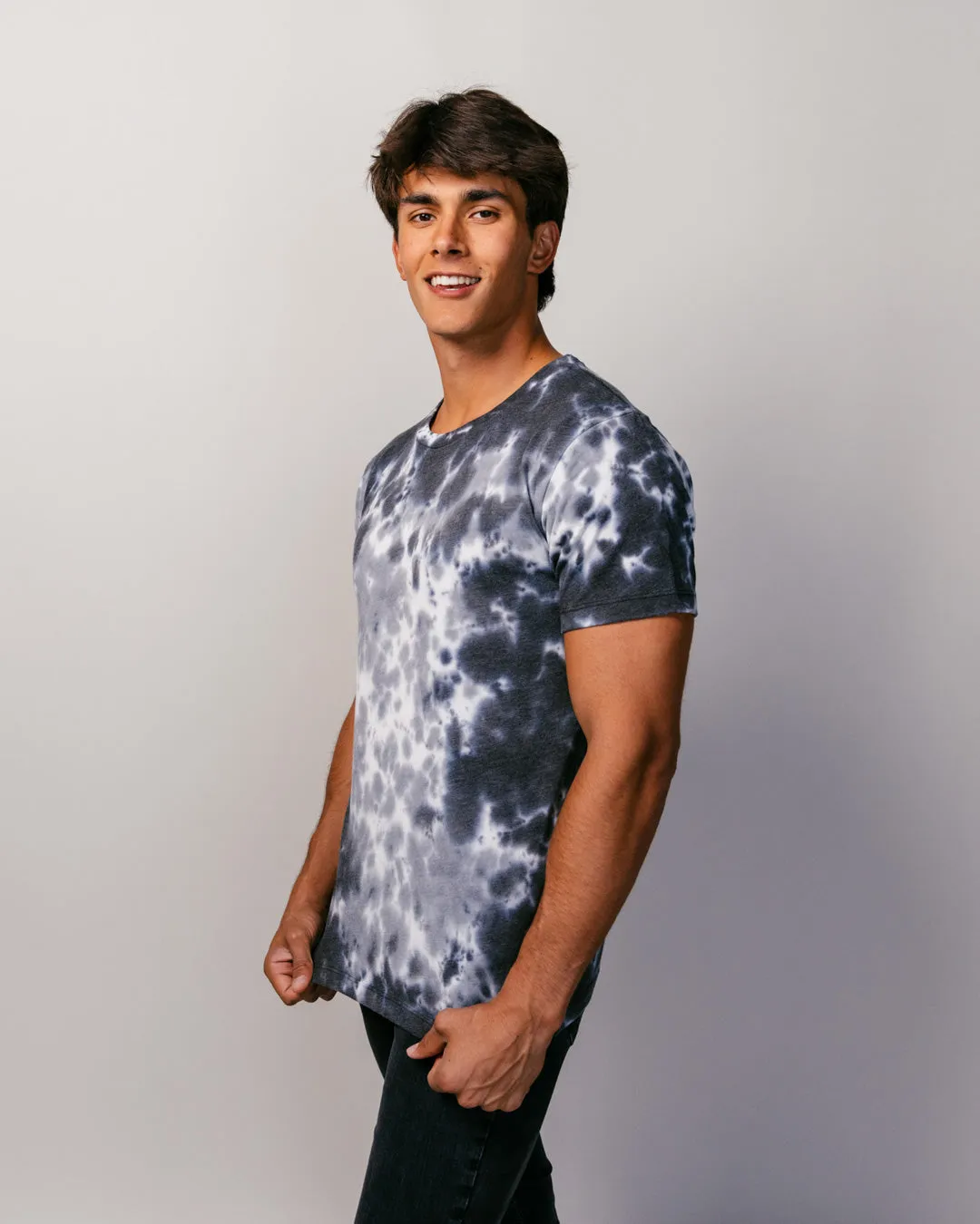 Black and White Tie Dye T-Shirt