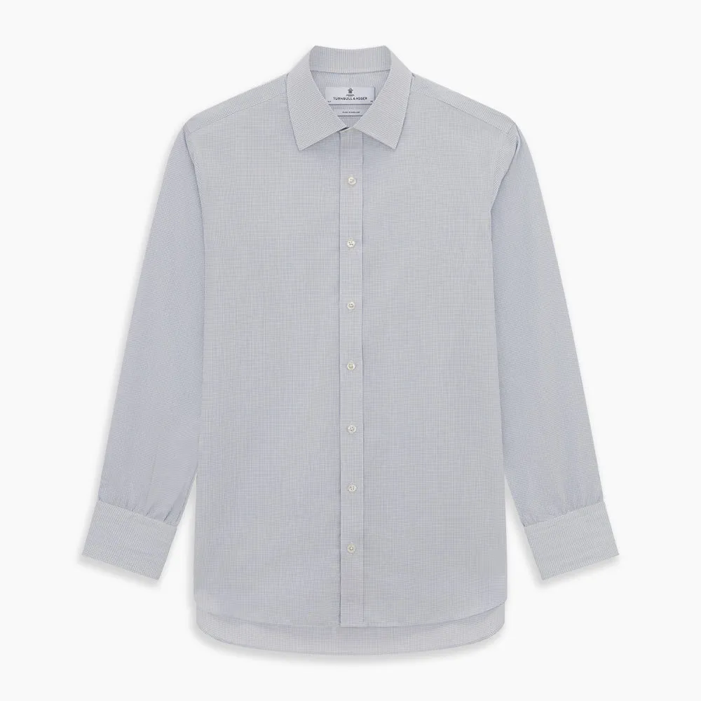 Blue Fine Graph Check Mayfair Shirt