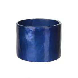 Capiz Napkin Ring Dark Blue 3.5x4.5cm