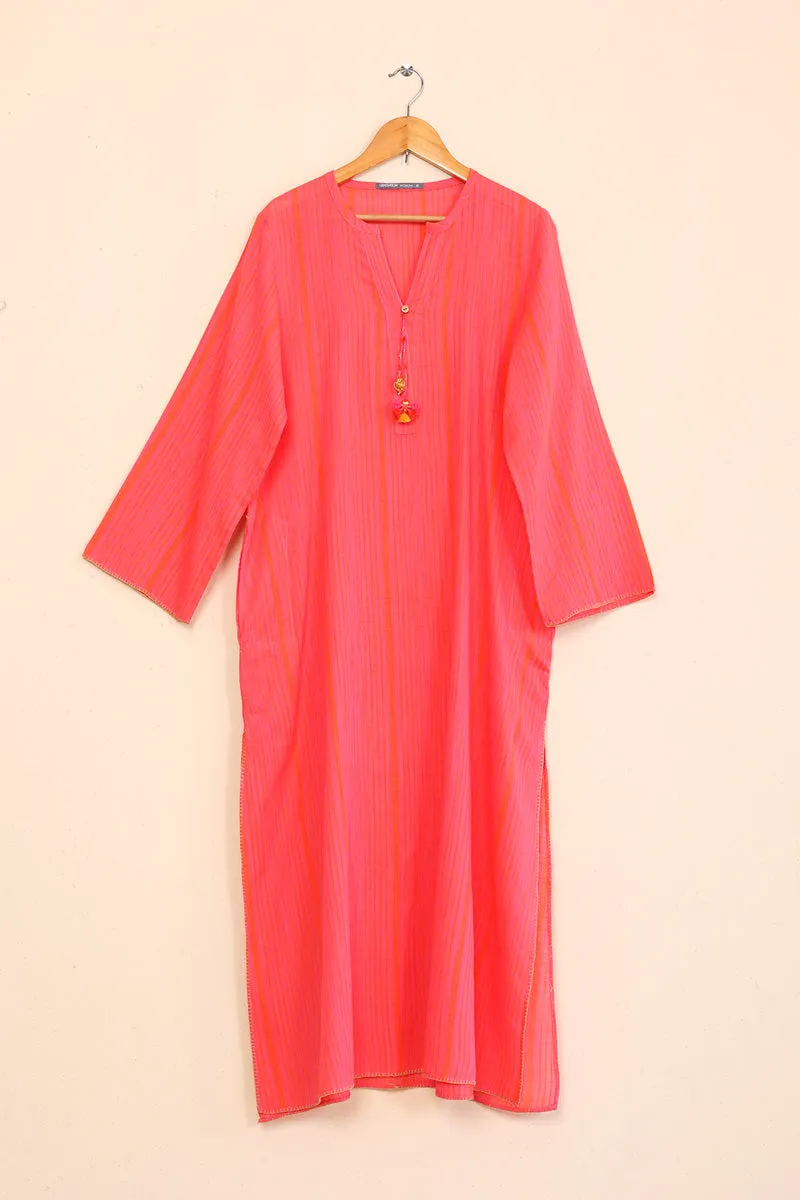 Coral Oversized Kurta