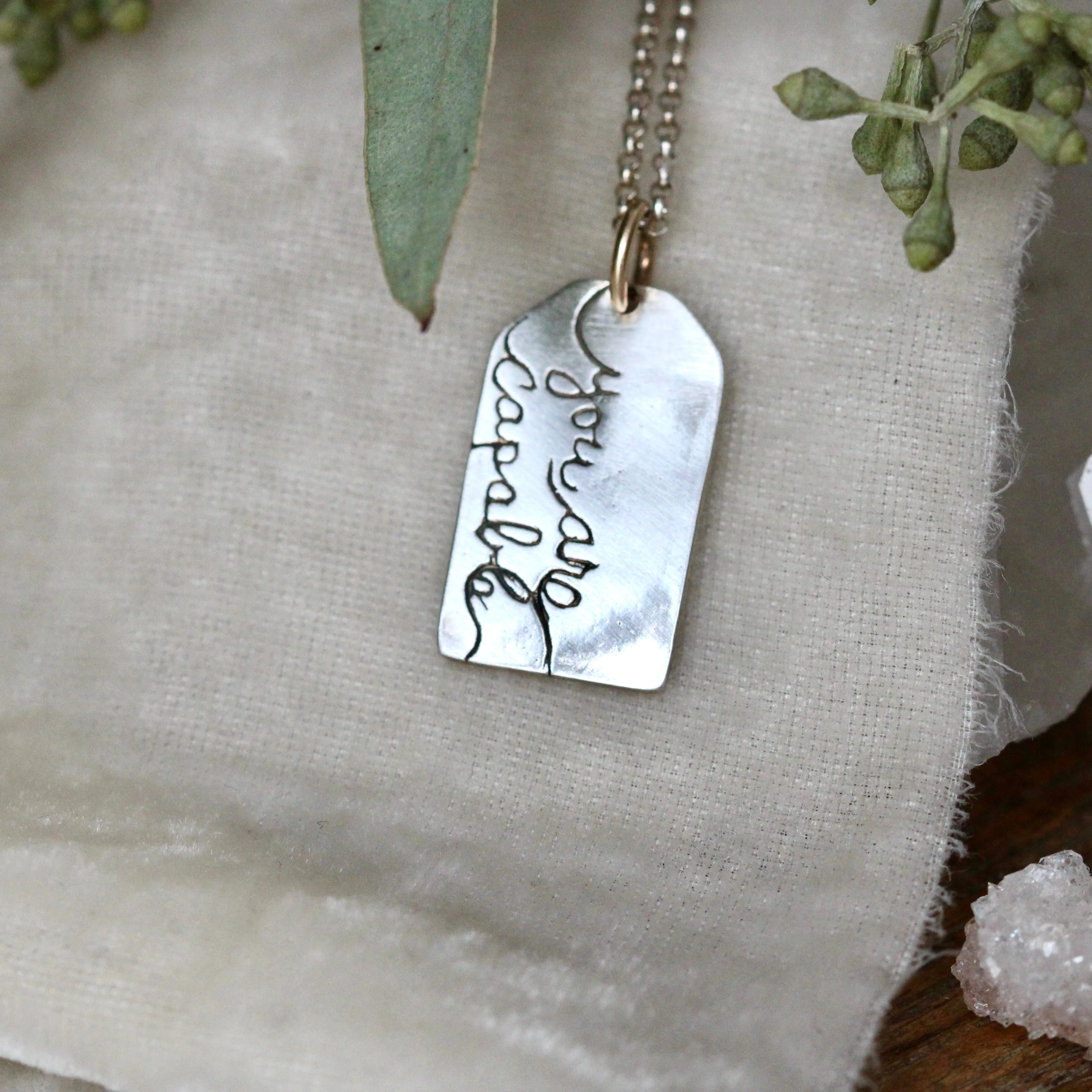 Create your own label sterling silver Necklace