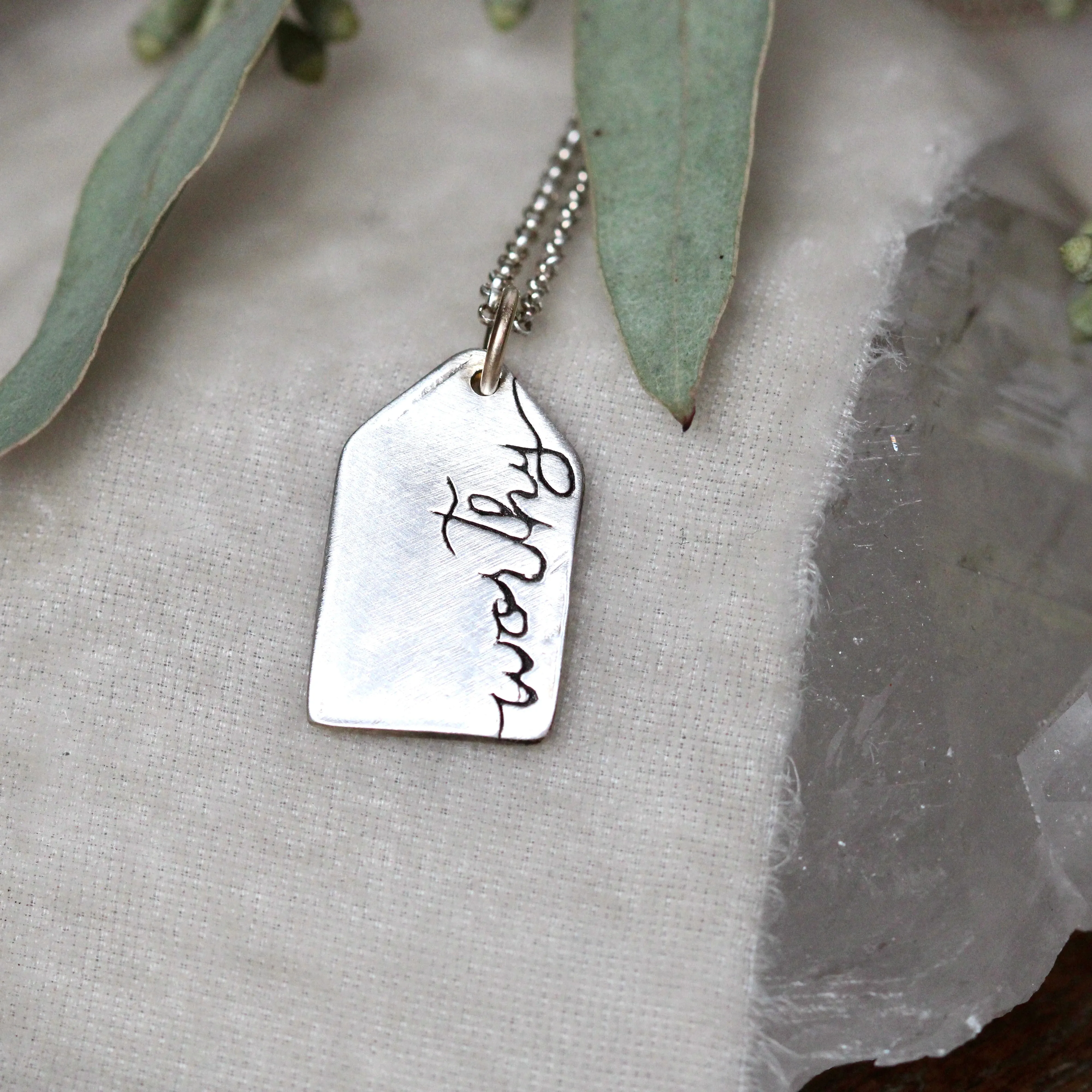 Create your own label sterling silver Necklace