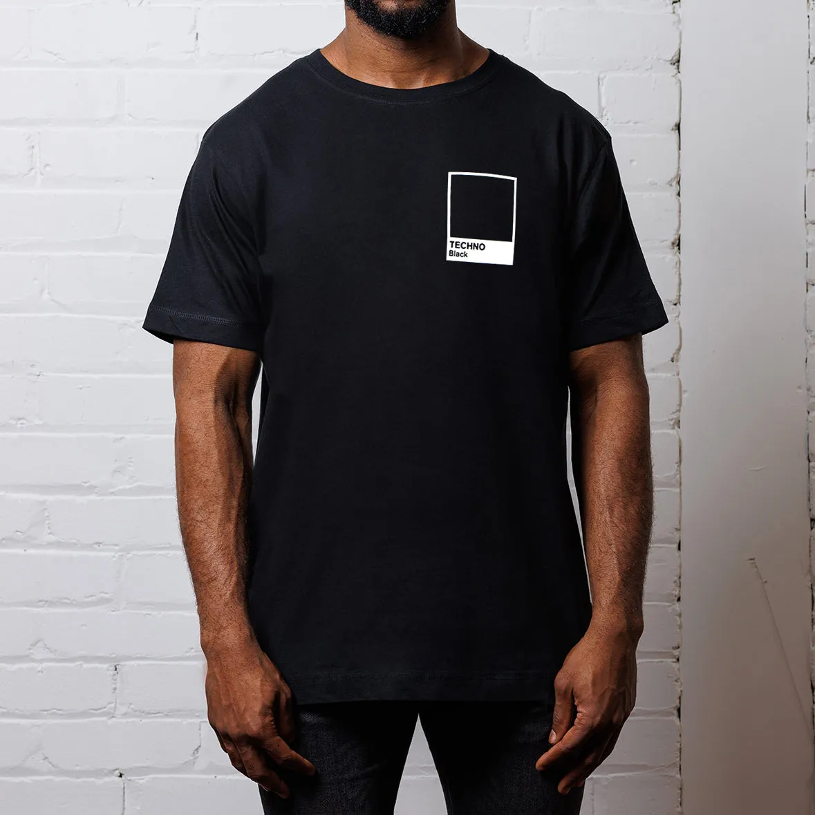 Crest Techno Black - Tshirt - Black