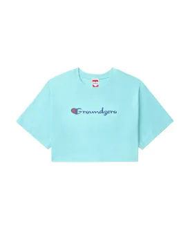 Cropped Logo-Print T-shirt