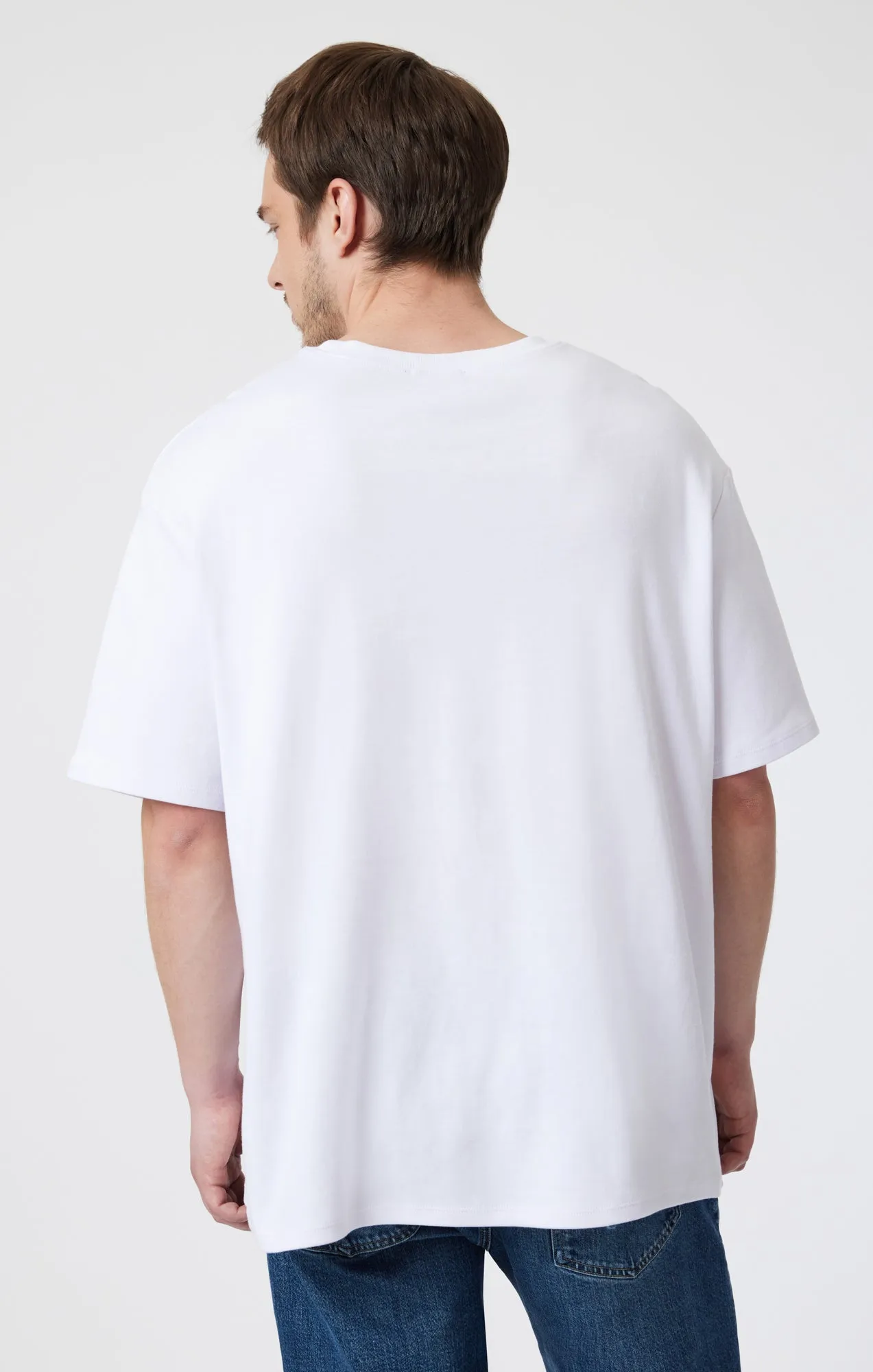 DROP SHOULDER T-SHIRT IN WHITE