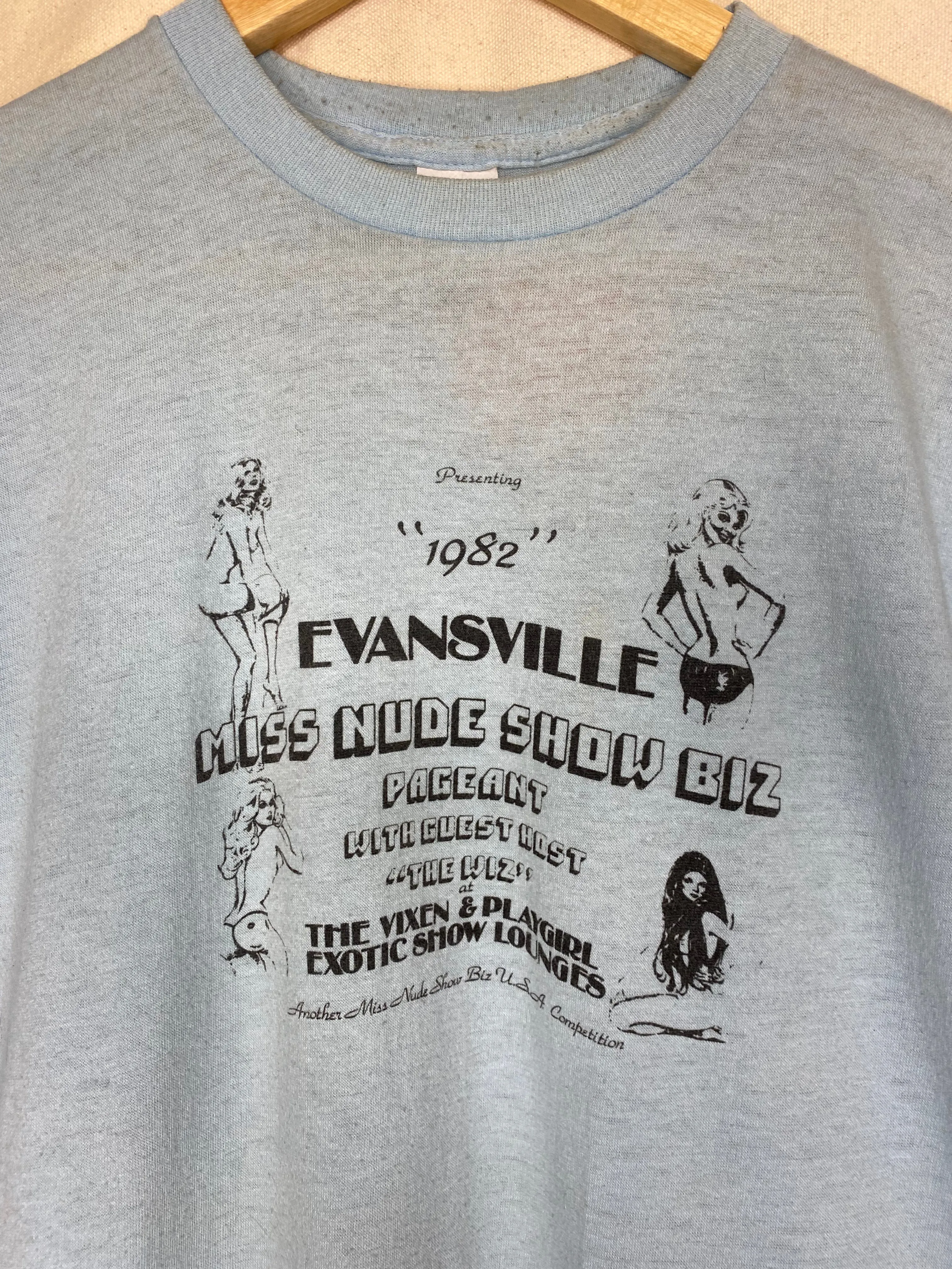 Evansville Miss Nude Show Biz Pageant T-Shirt: M/L