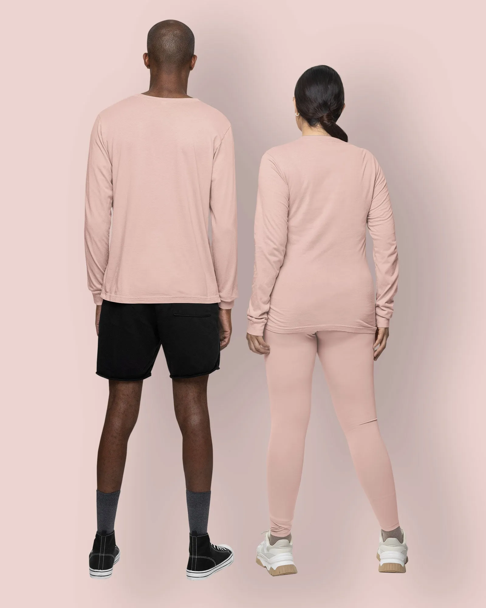 Full Sleeves Crew Neck: Peach