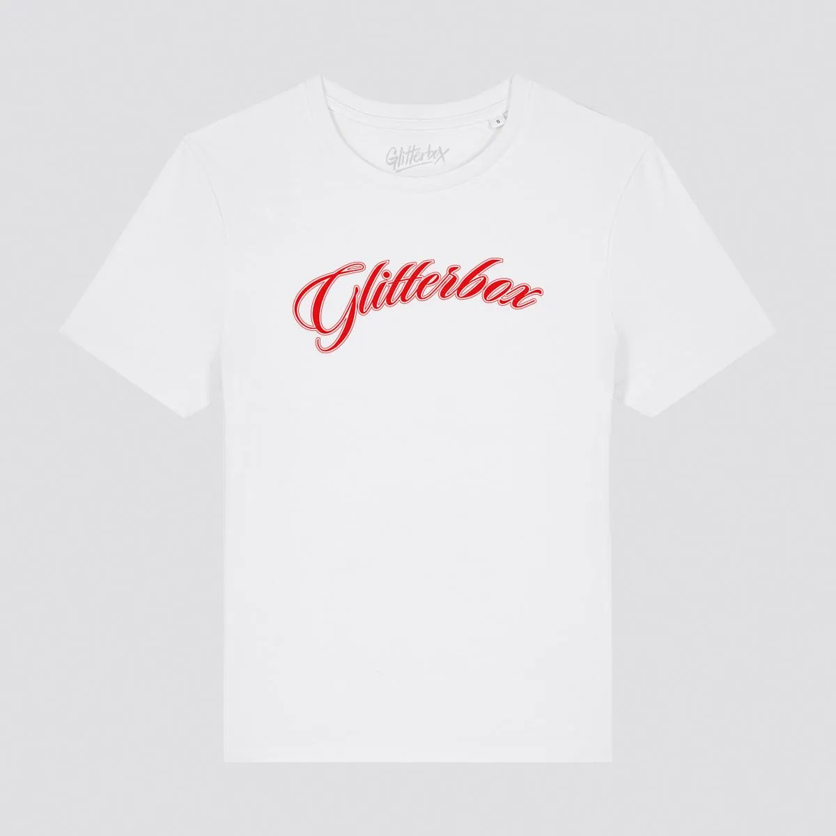 Glitterbox Red Script Logo Fitted T-Shirt