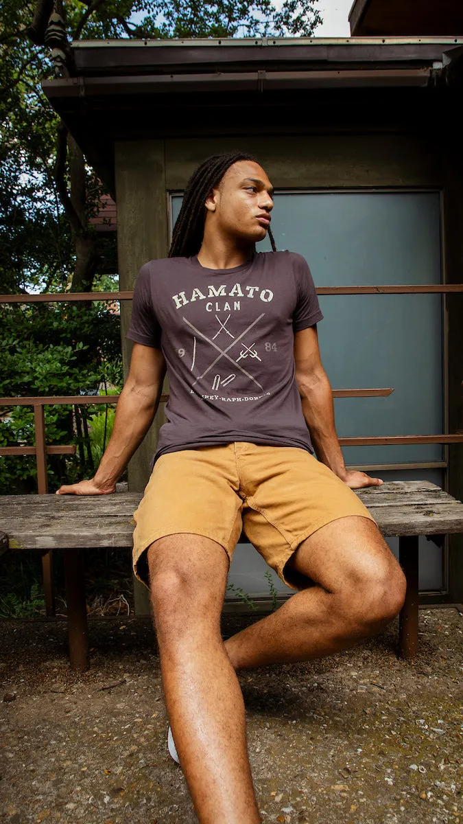 Hamato Clan Weapons Brown Tee