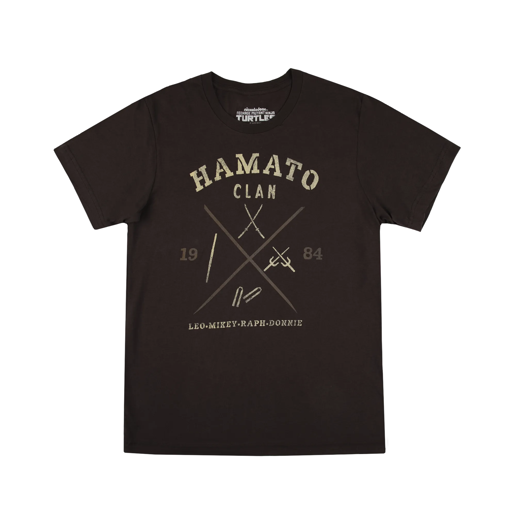 Hamato Clan Weapons Brown Tee