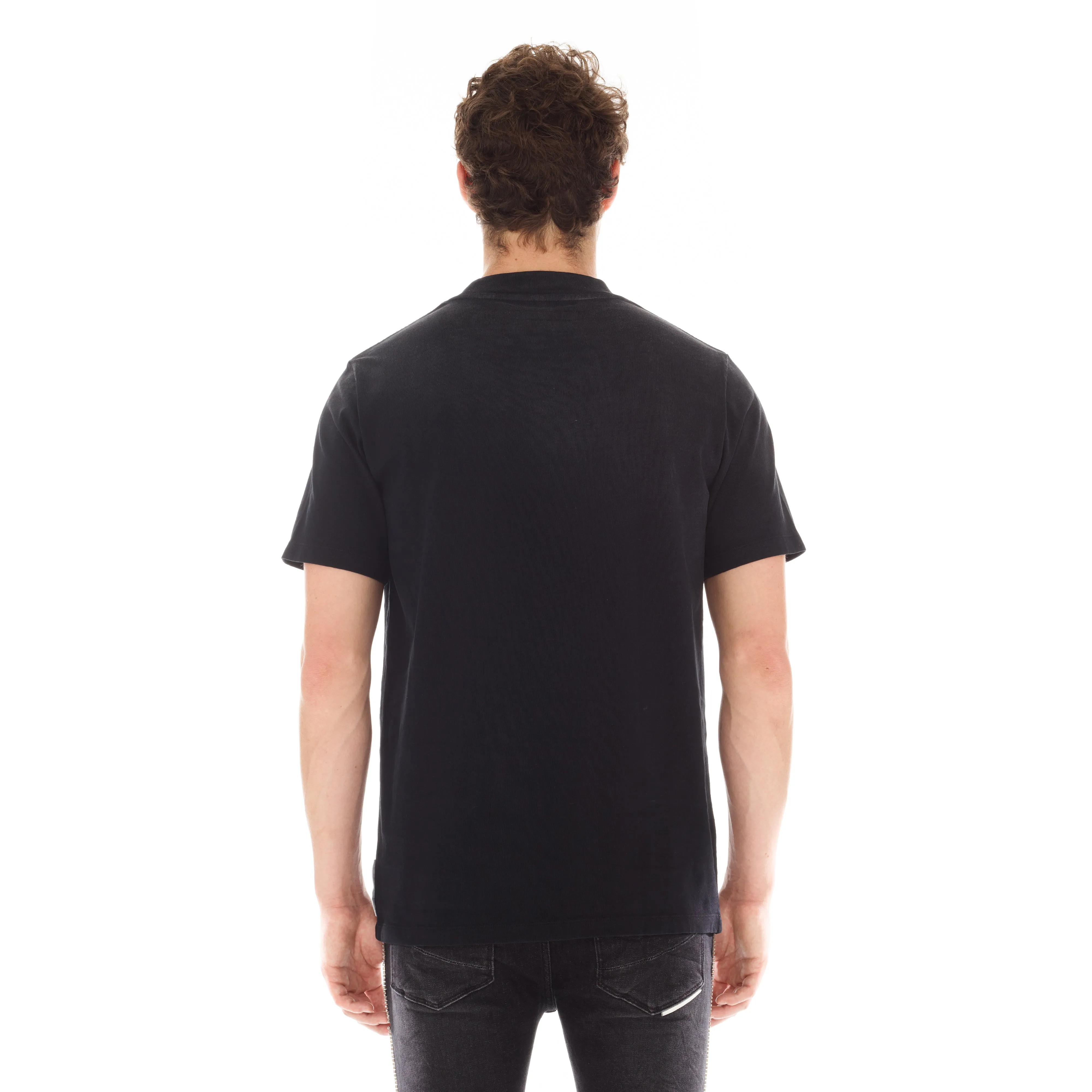 HVMAN BASIC LOGO TEE IN BLACK