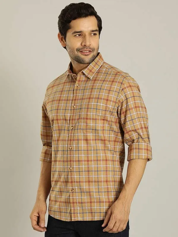 Men Checked Full Sleeve Cotton Shirt