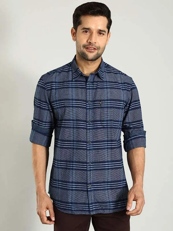 Men Checked Full Sleeve Cotton Shirt