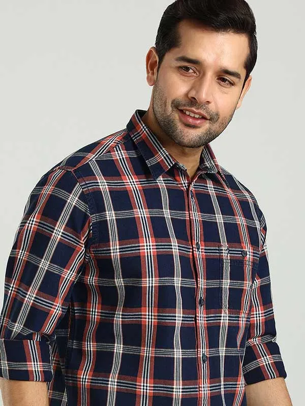 Men Checked Full Sleeve Cotton Shirt