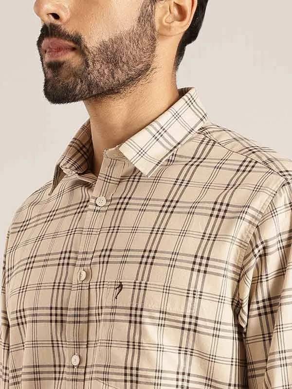 Men Checked Full Sleeve Cotton Shirt