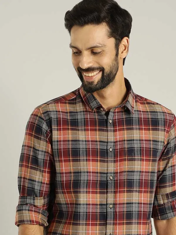 Men Checked Full Sleeve Cotton Shirt