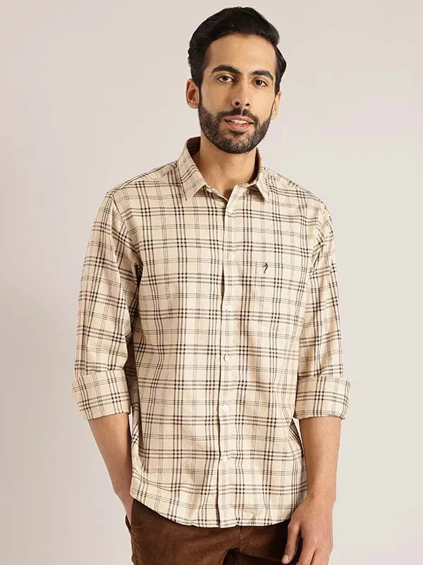 Men Checked Full Sleeve Cotton Shirt