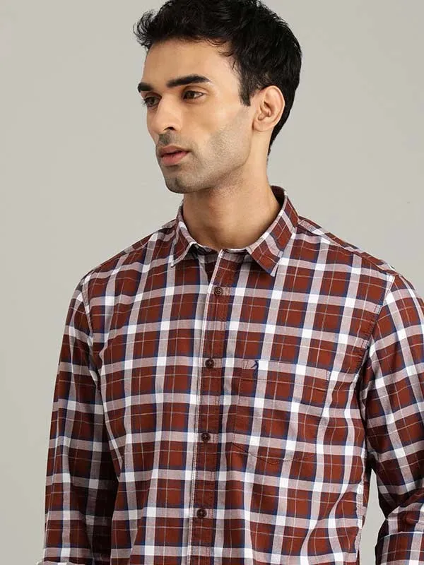 Men Checked Full Sleeve Cotton Shirt