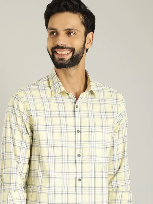 Men Checked Full Sleeve Cotton Shirt