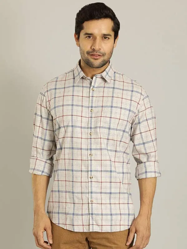 Men Checked Full Sleeve Cotton Shirt