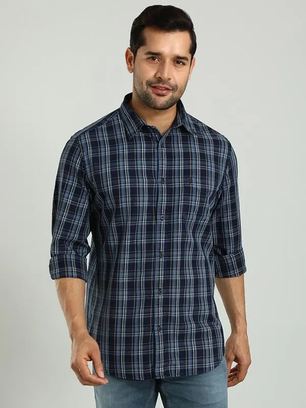 Men Checked Full Sleeve Cotton Shirt