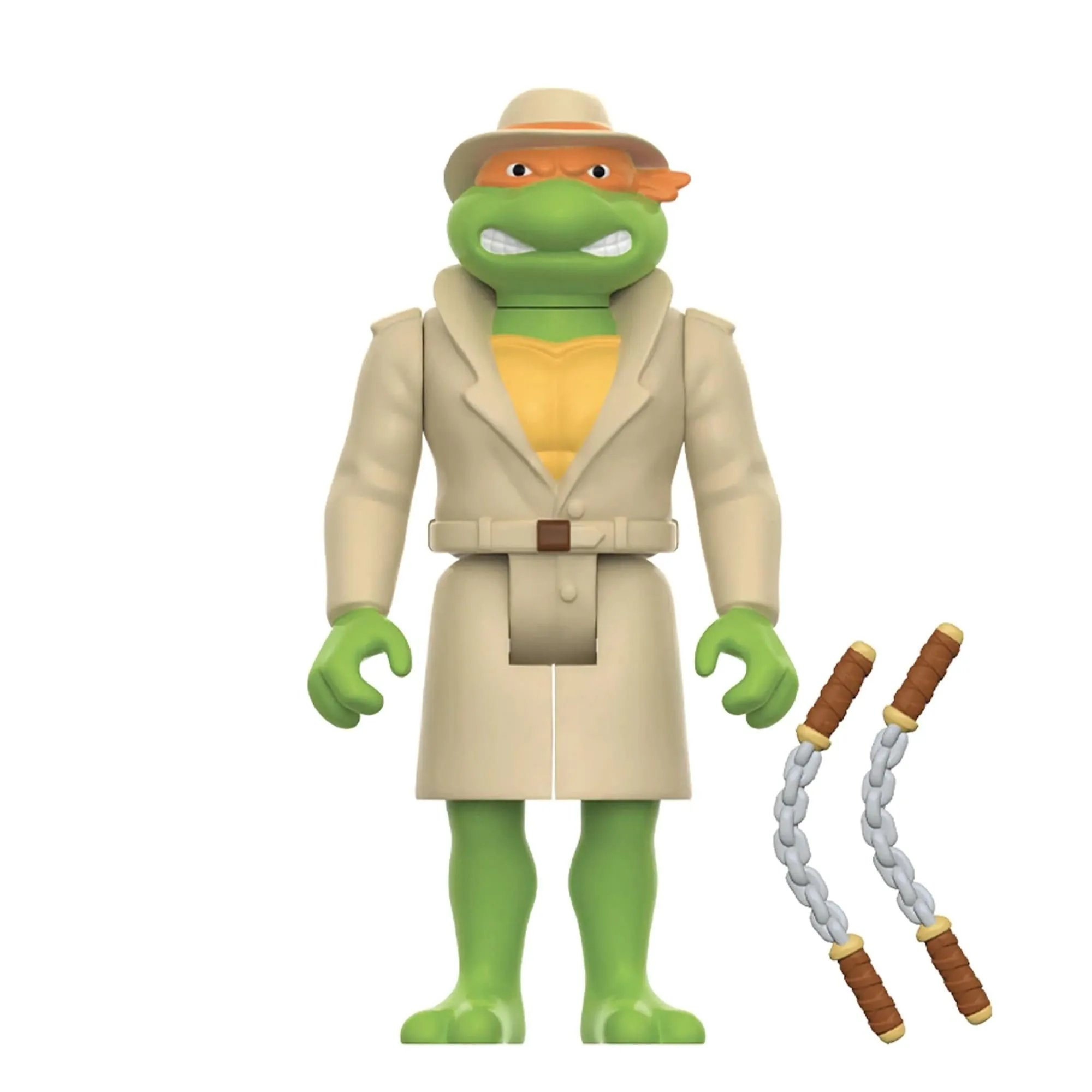 Michelangelo (Cartoon) Mikey's Pizza TMNT 3.75" Reaction Figure by Super7