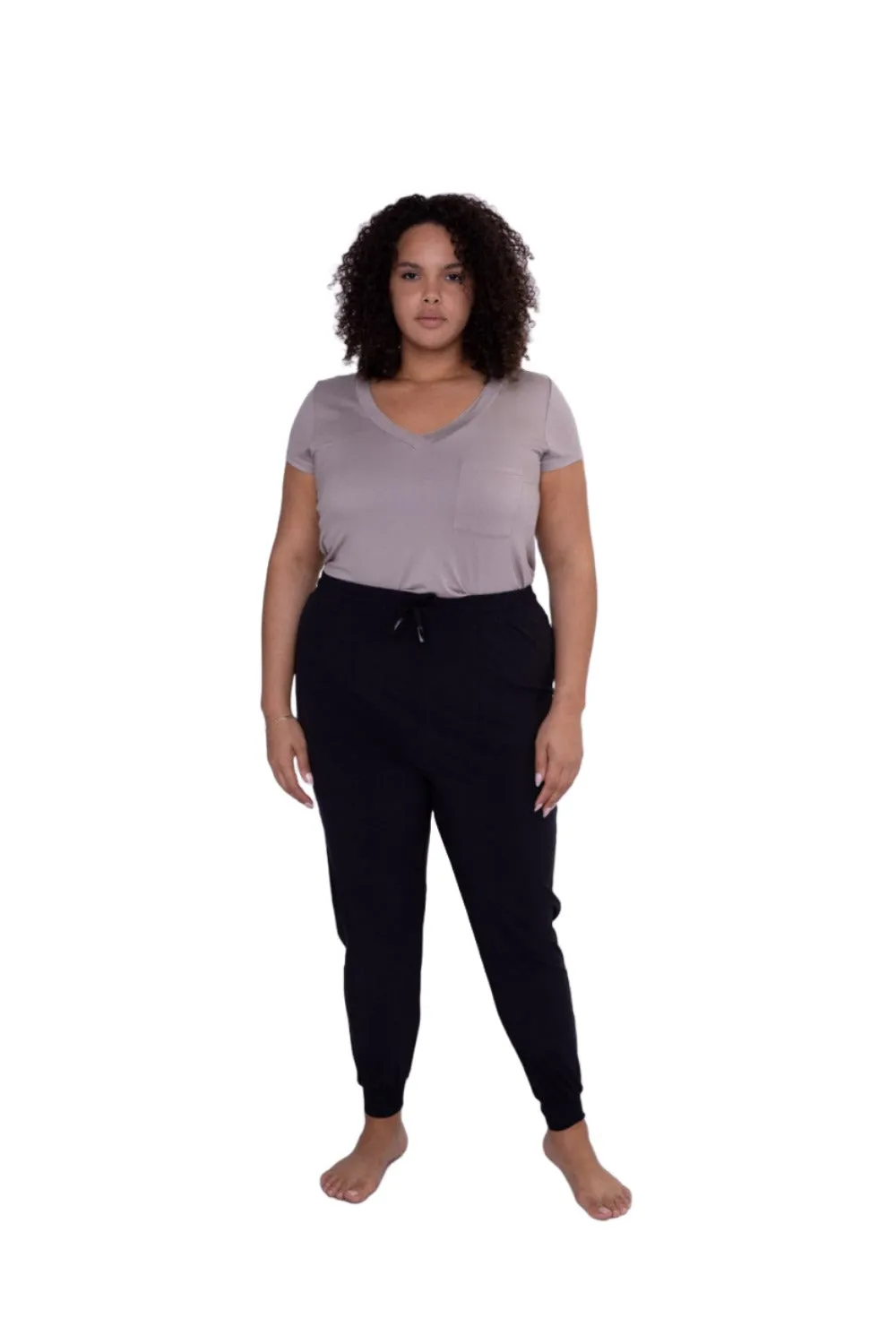 Mono B Athleisure Cuffed Joggers AP-A1067 and Plus