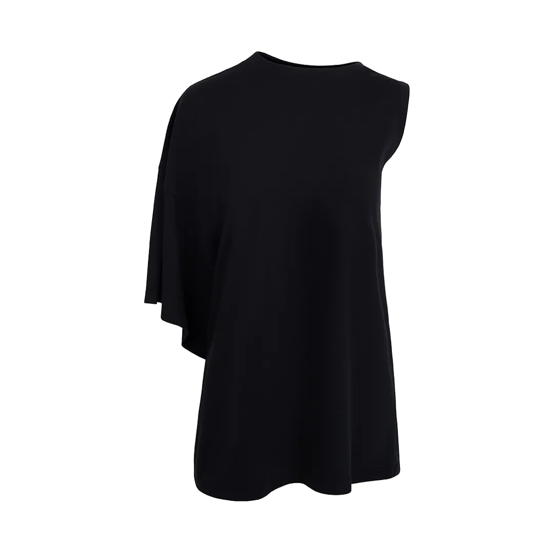 One Sleeve T-Shirt Black