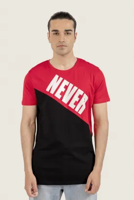 "Never Look Back" Printed T-Shirt