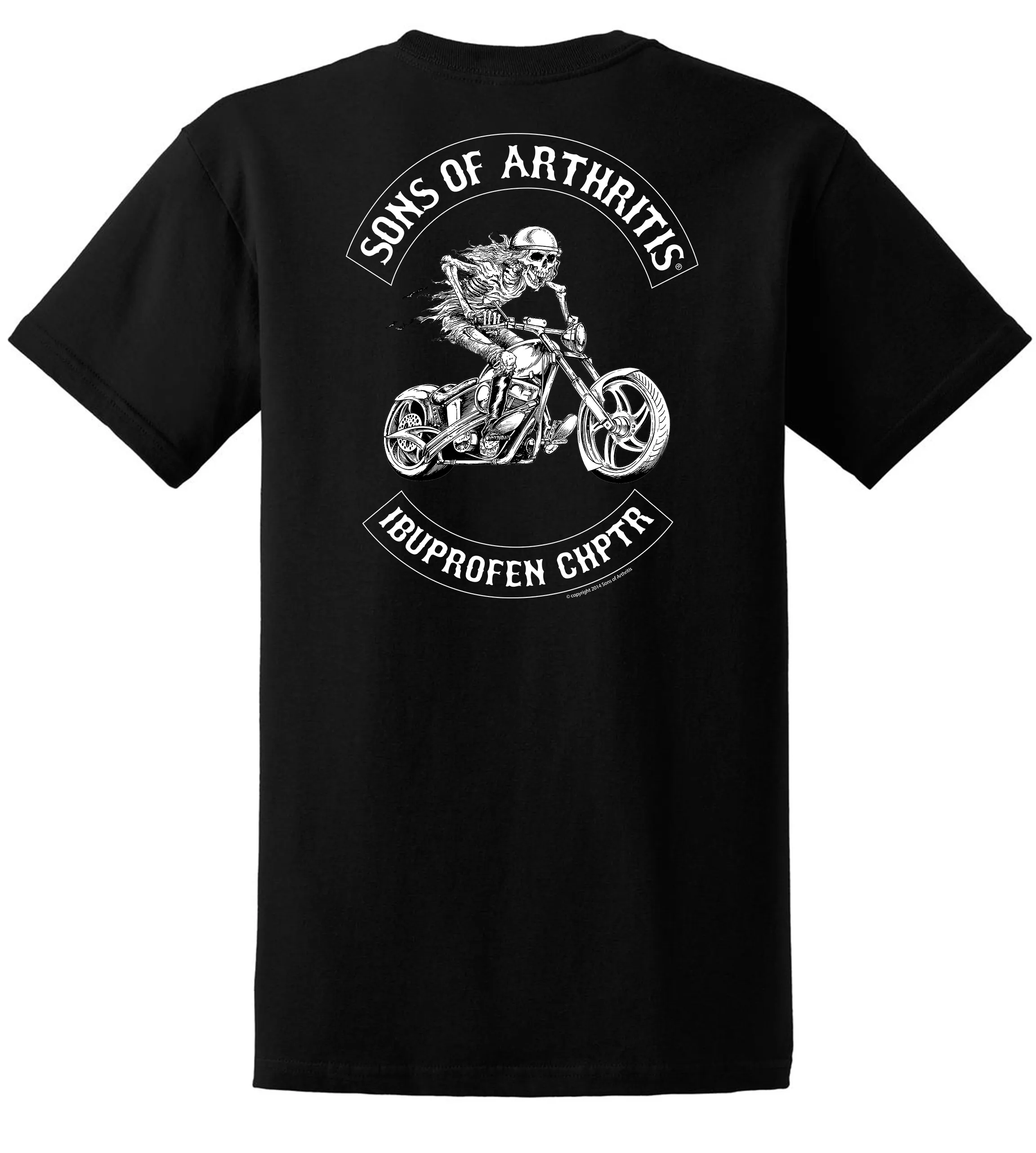 Sons of Arthritis Ibuprofen Chapter Tee (BLACK & WHITE)