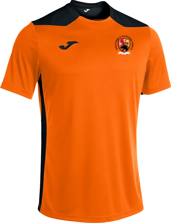 SPRATTON & PITSFORD CHAMPIONSHIP VI T-SHIRT BRIGHT ORANGE BLACK