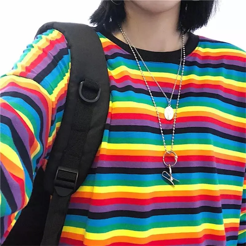 STRIPED SLEEVED SHIRT🌈