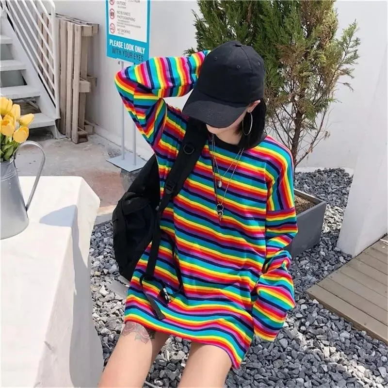 STRIPED SLEEVED SHIRT🌈