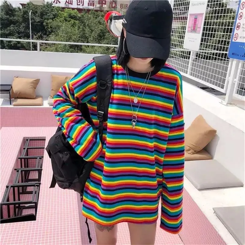 STRIPED SLEEVED SHIRT🌈