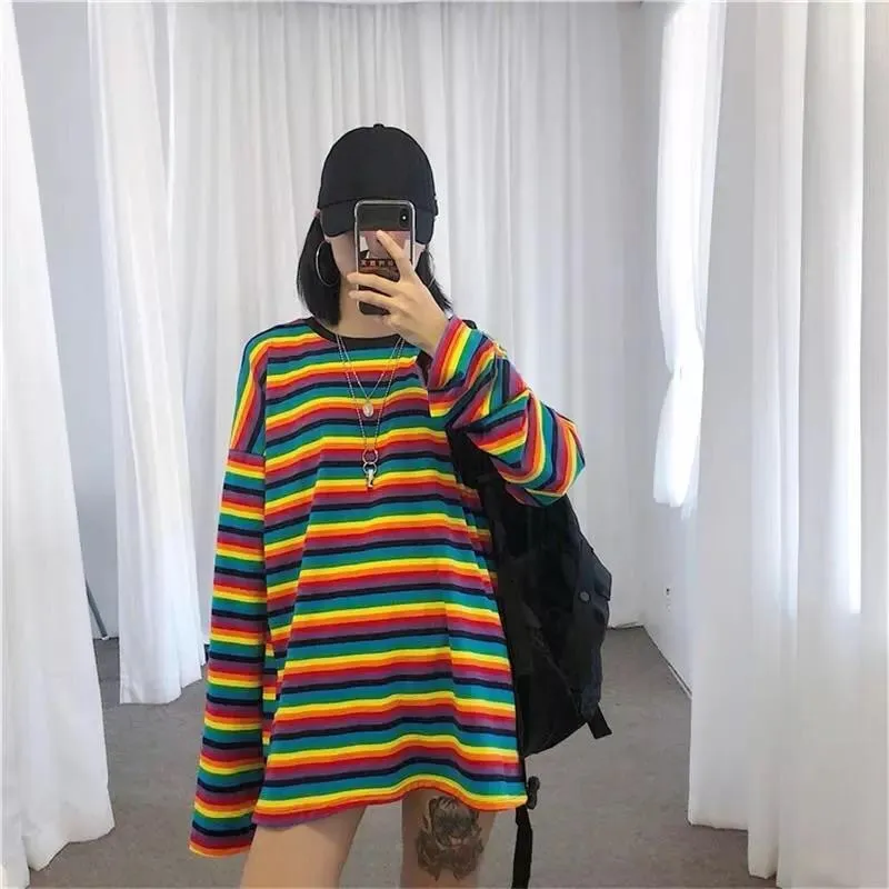 STRIPED SLEEVED SHIRT🌈