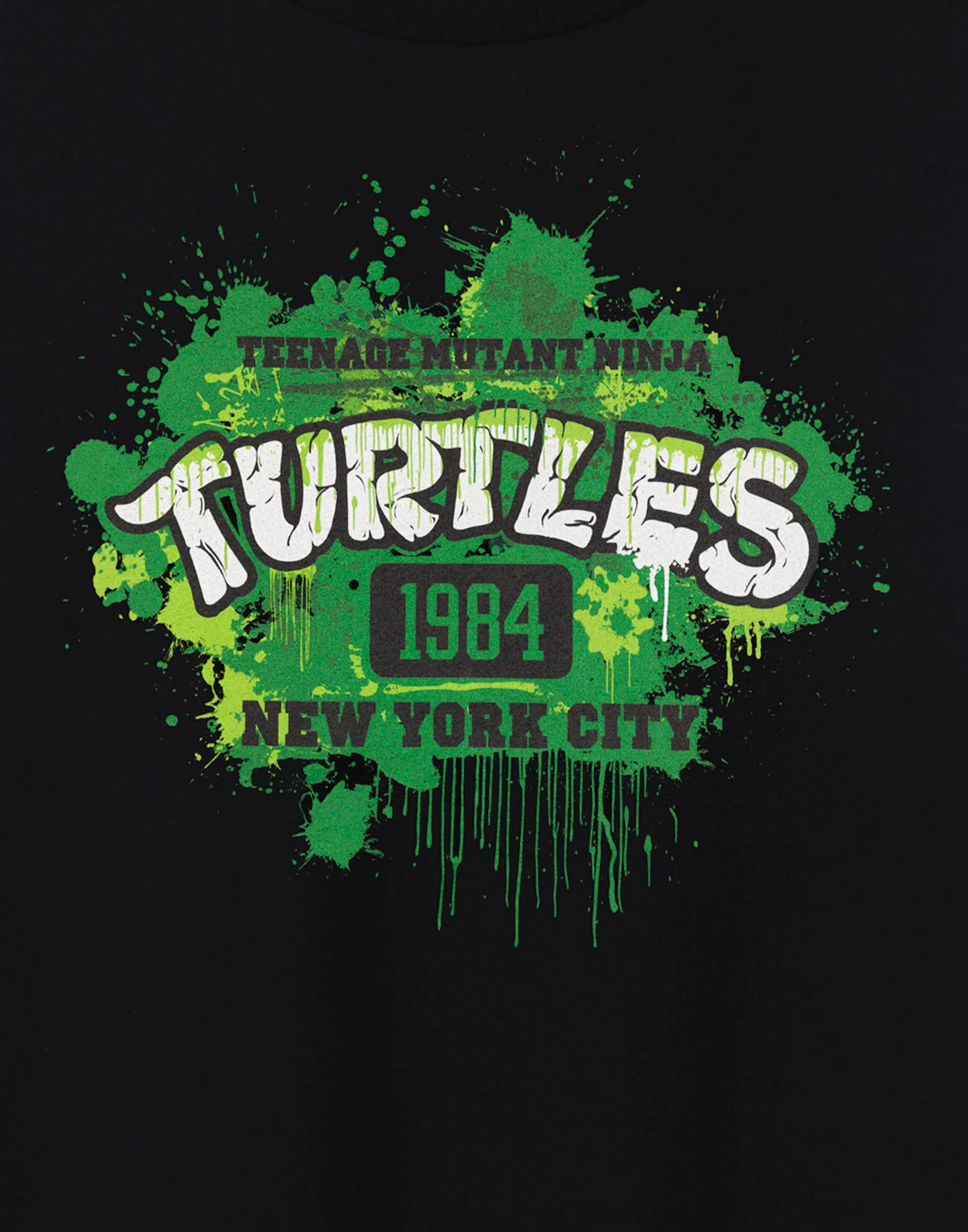 Teenage Mutant Ninja Turtles 1984 New York City Men's Black T-Shirt