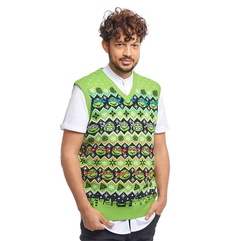 Teenage Mutant Ninja Turtles Christmas Knitted Vest Top