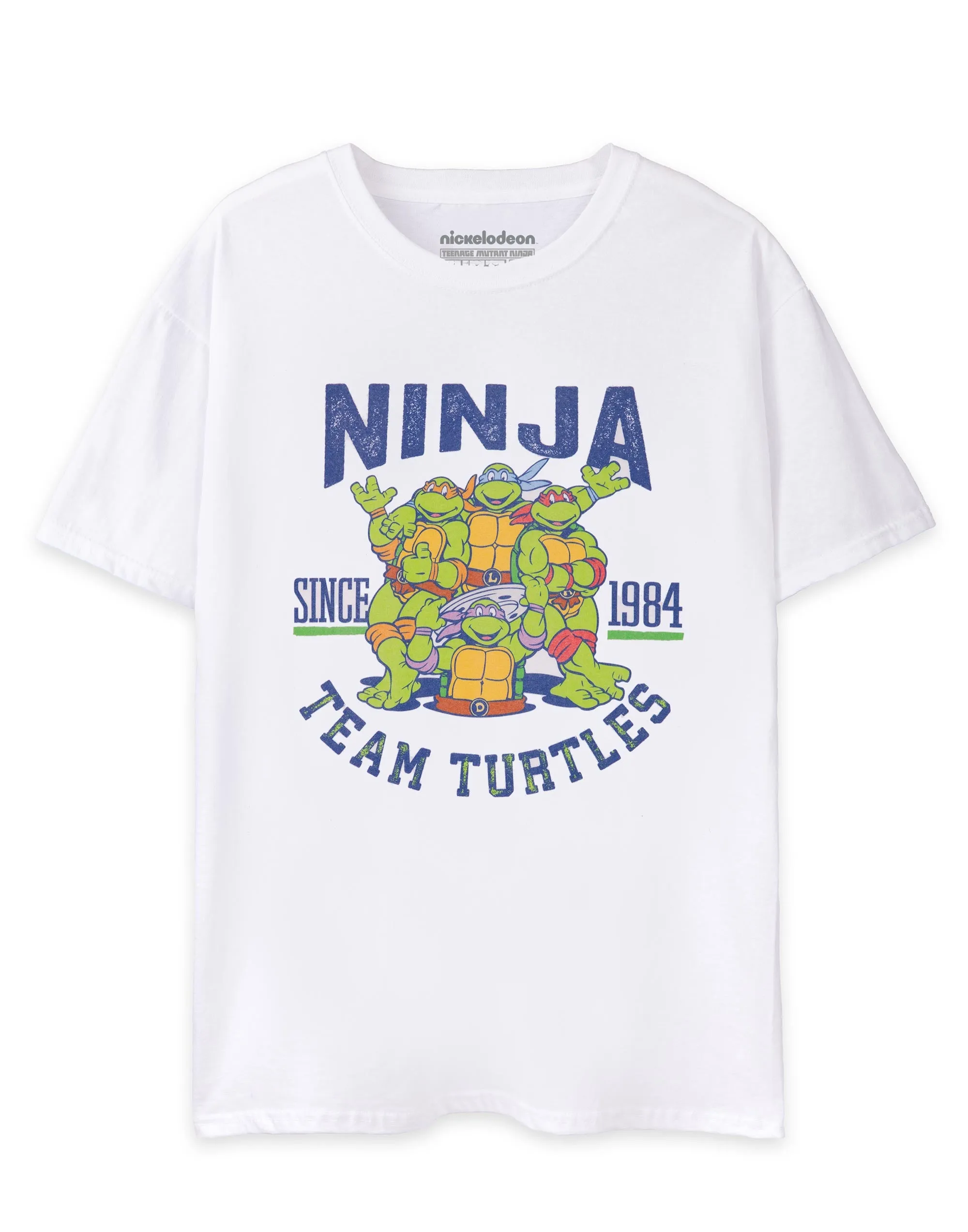 Teenage Mutant Ninja Turtles Collegiate 1984 Mens White T-Shirt