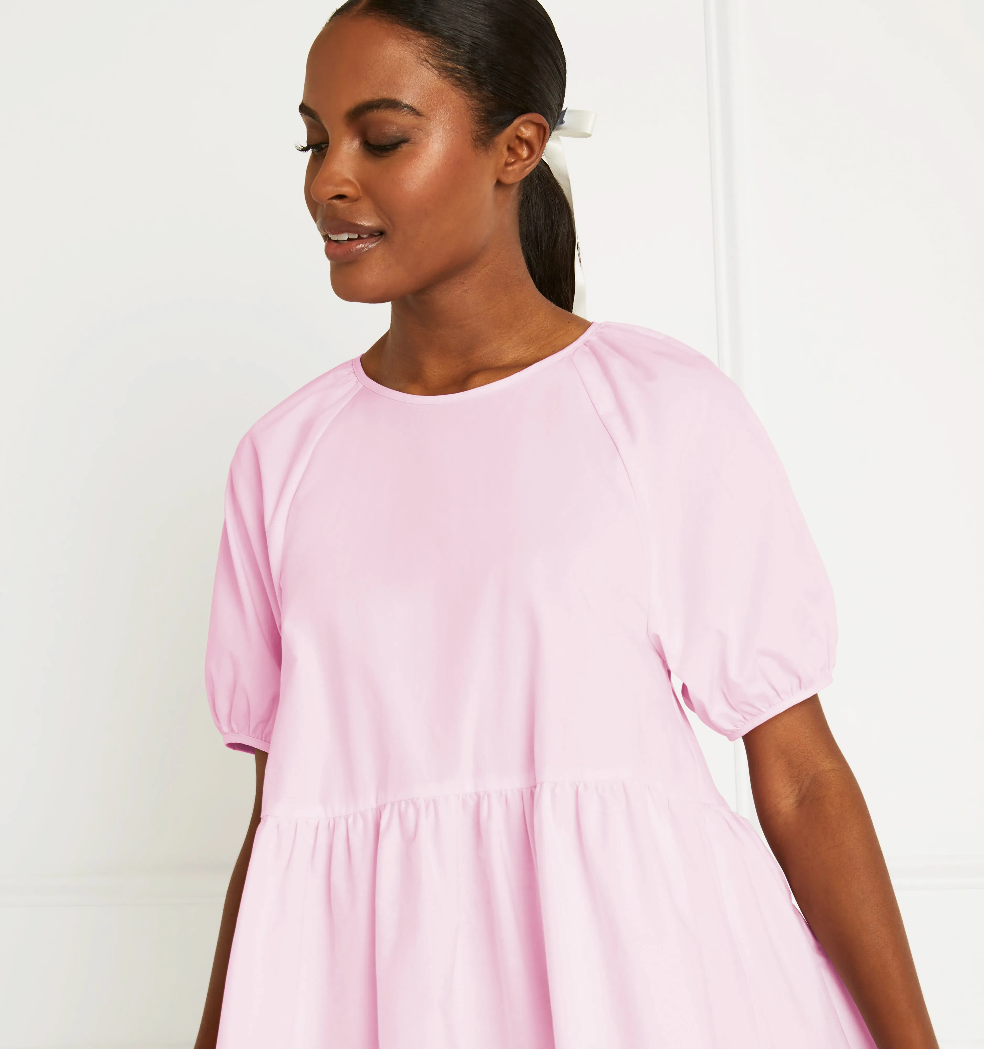 The Francesca Top - Ballerina Pink Cotton